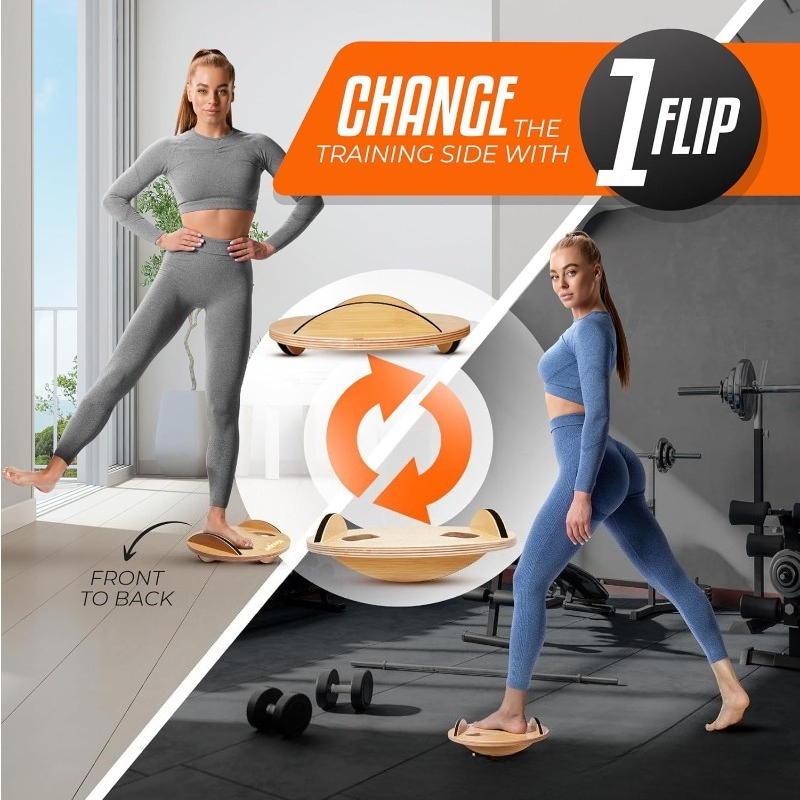 Planche d'équilibre en bois po - Yoga Fitness Training avis et prix